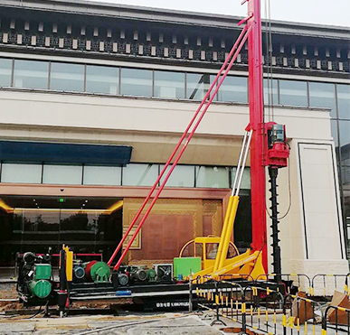 CFG Piling Rig Worksite