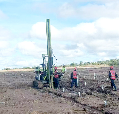 Zambia Solar PV Power Plant Construction Site