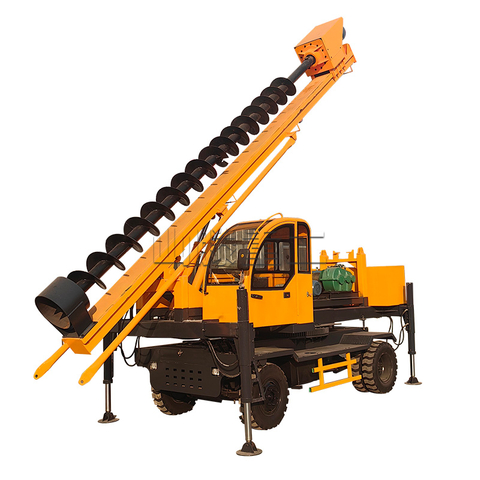 360 Type wheeled spiral drilling rig